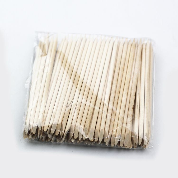 Nail Cuticule Pusher Orange Wood - 100pcs