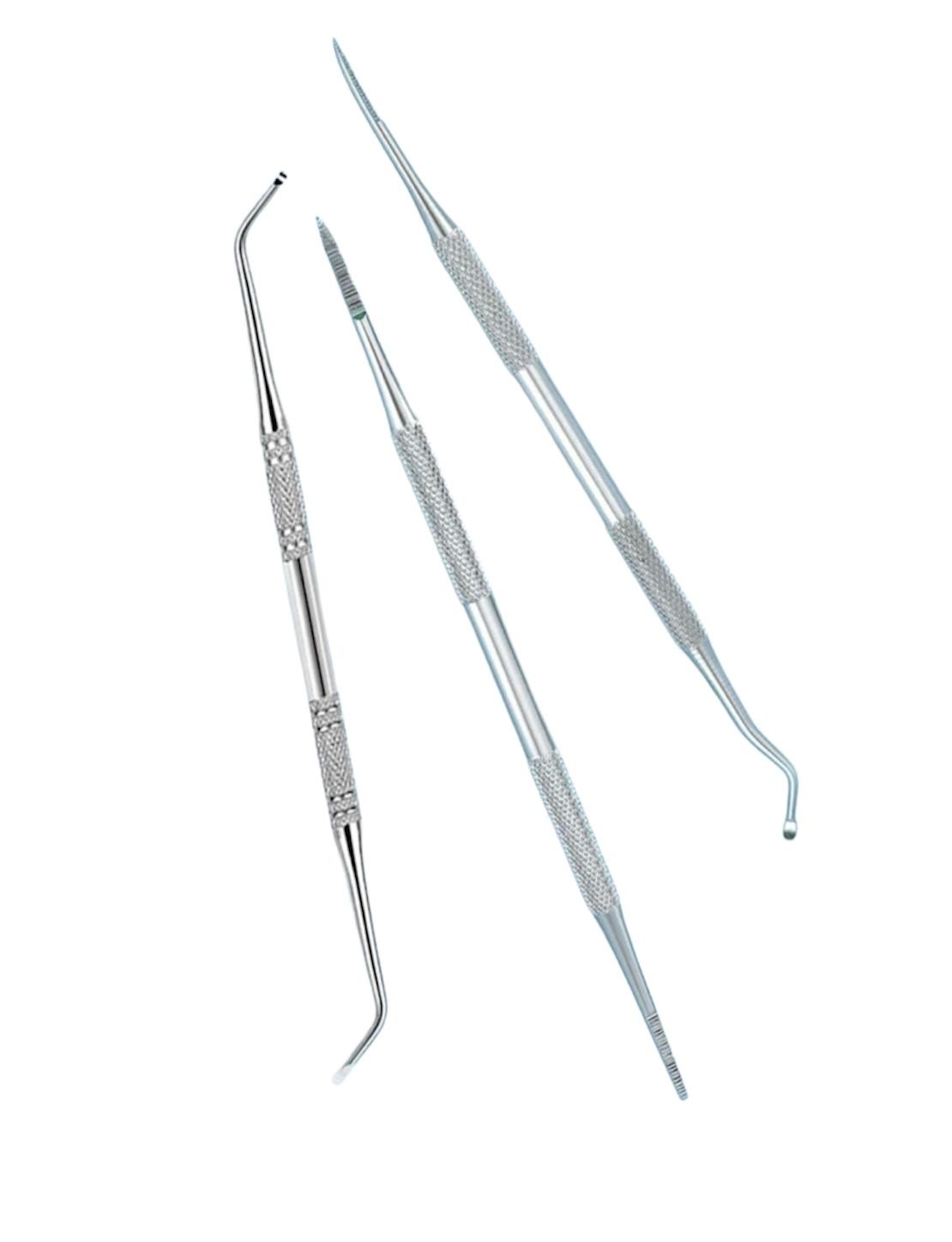Set 3 Cureta Pedicura Acero Inoxidable