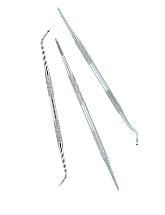 Set 3 Cureta Pedicura Acero Inoxidable