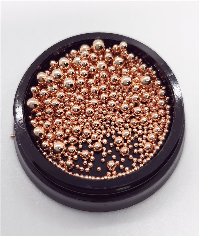 Metal Caviar Mix Sizes - Rose Gold