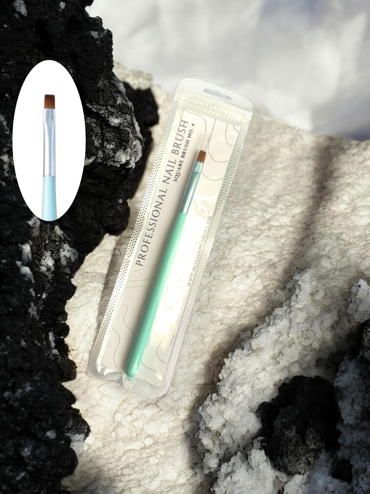 NAIL BRUSH - SQUARE BRUSH NO. 4