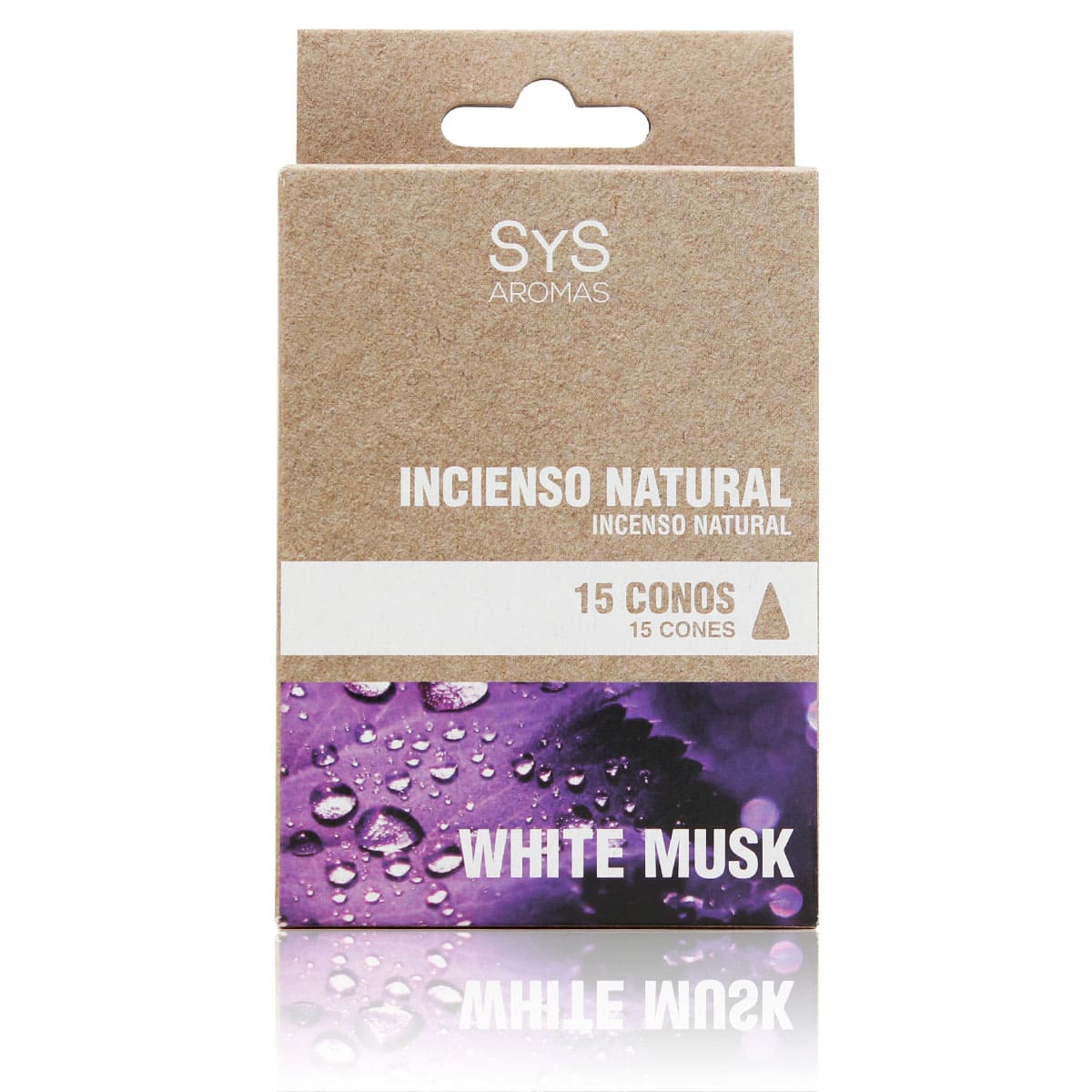 White Musk Natural Incense 15 Cones SYS Aromas