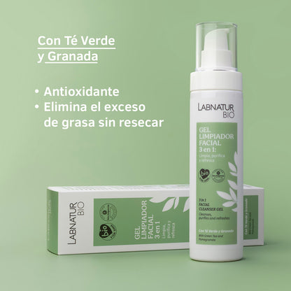 3 in 1 Facial Cleanser Gel 150 ml Labnatur Bio